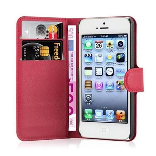 Etui för iPhone 5 / 5S / SE 2016 i KIRSCHRÖD Röd