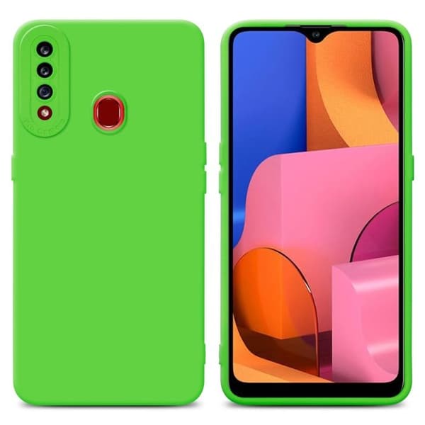 Skyddsfodral för Samsung Galaxy A20s i FLUID GRÖN Stötsäker Grön