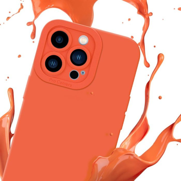 Fodral till Apple iPhone 12 PRO MAX i FLUID ORANGE Fodral Skal i flexibelt TPU silikonskydd Gul