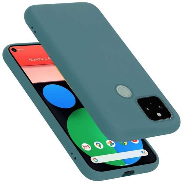 Skyddande skal för Google PIXEL 5 Stötskydd i LIQUID GREEN Grön