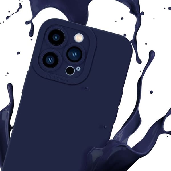 Skyddsfodral för iPhone 13 PRO i MÖRKBLA NÄRINGSSKYDD Blå