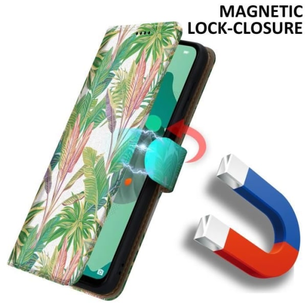 Fodral för Huawei MATE 30 LITE Fodral i grön regnskog nr 8 Fodral Fodral Skydd Magnetisk stängning Plånbok Wa