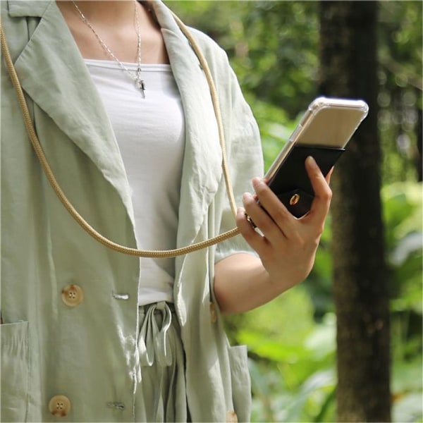 Coque Collier för Google PIXEL 3A Fodral i GLANSIG BRUN Modehalsband Trendig Fodral Silikon justerbar kastanj