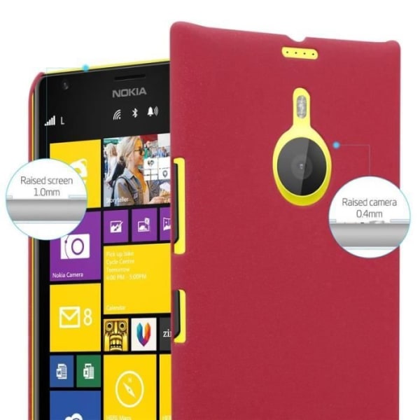 Cadorabo Fodral till Nokia Lumia 1520 - i rött - styvt hårt plastskydd