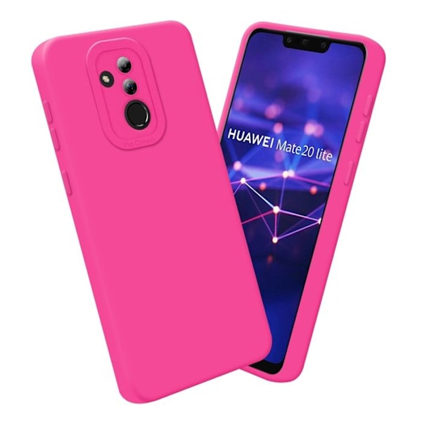 Fodral för Huawei MATE 20 LITE i FLUID HOTPINK Hölje Etui Skydd i Flexibelt TPU-silikon Rosa