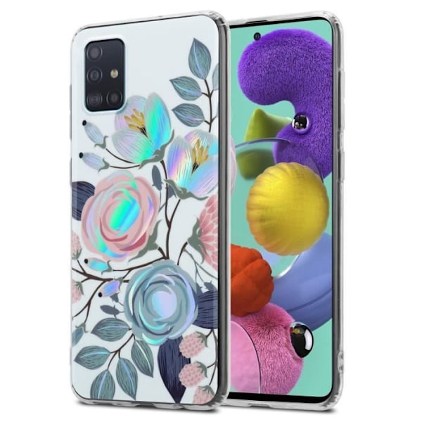 Etui Samsung Galaxy A51 4G / M40s PIONFLODER - CADORABO - Blommönster - Silikon TPU