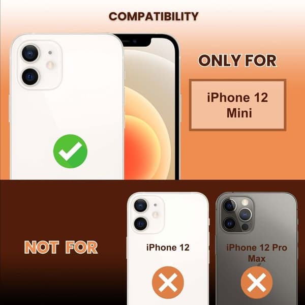 Härdat glas för iPhone 12 MINI Skärmskydd Vit