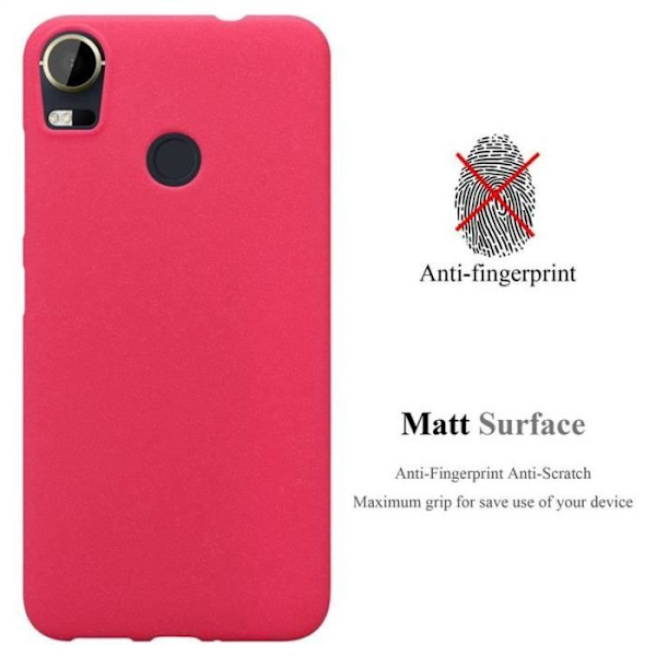 Cadorabo Fodral fungerar med HTC Desire 10 PRO i FROST RED - Stötsäker och reptålig TPU silikonskydd - Ultra Slim