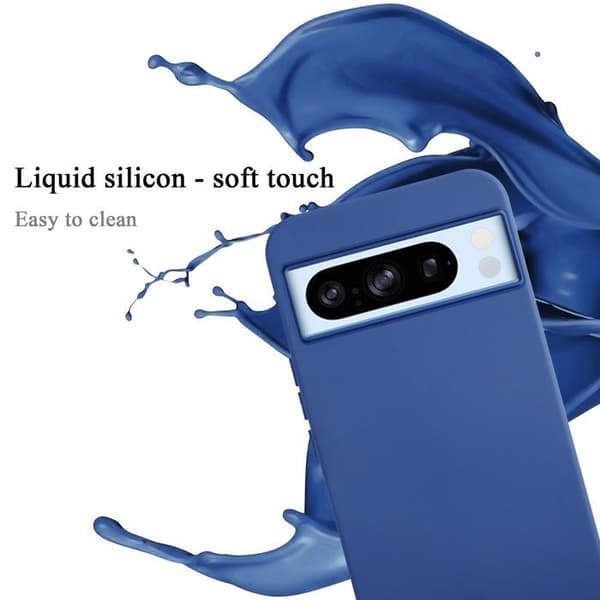 Skyddande skal för Google PIXEL 8 Pro Stötabsorberande i LIQUID BLUE Blå