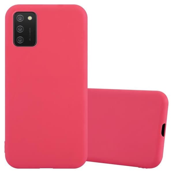 Skyddsfodral för Samsung Galaxy A02s CANDY RÖD Stötsäker Silikon Röd