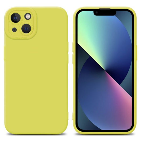 Fodral för Apple iPhone 14 PLUS i FLUID YELLOW Fodral Skal i flexibelt TPU silikonskydd Gul