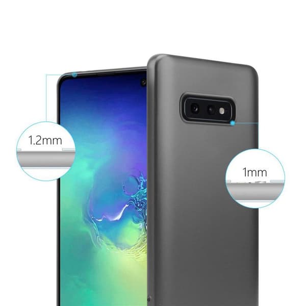 Skyddsfodral för Samsung Galaxy S10e Skyddsfodral i MATTS GRÅ METALLISK design Grå