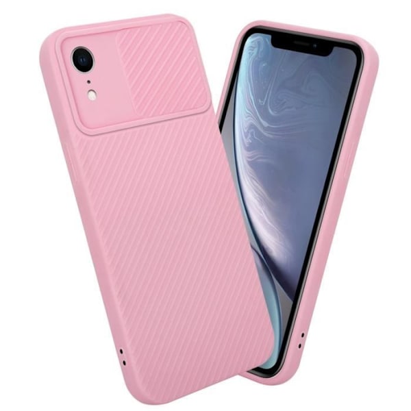 Hus för iPhone XR - CADORABO - Rosa godis - Silikon TPU - Skydd för kamera - Mjuk Godisrosa