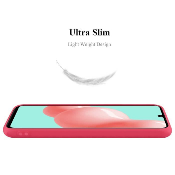 Skyddsskal - CADORABO - Samsung Galaxy A41 - Candy Röd - Silicone TPU - Ultra tunn och lätt Candy Red