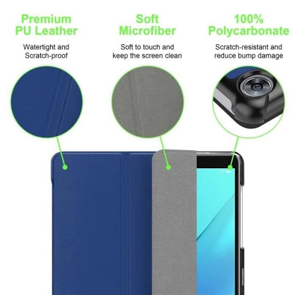 Cadorabo Fodral för Huawei MediaPad M5 8 (8,4" Zoll) i blått - UTAN automatisk väckning