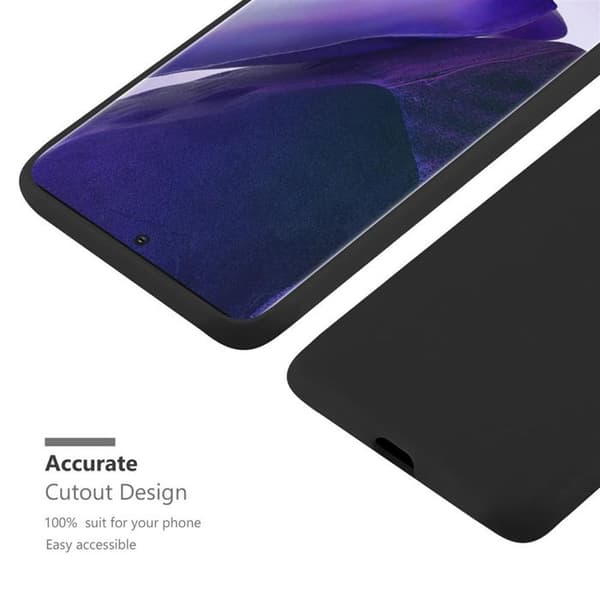 Skyddsfodral för Samsung Galaxy NOTE 20 CANDY SVART Stötskyddande Silikon Svart