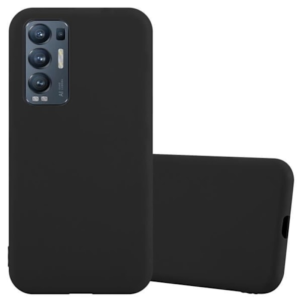 Coque - CADORABO - FIND X3 NEO - Silikon TPU - Stötteknskydd - Trendig design Candy Black