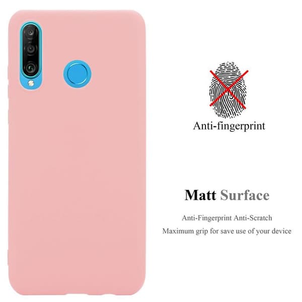 Skyddsfodral för Huawei P30 LITE CANDY ROSE VIF Stötsäker Silikon Ros