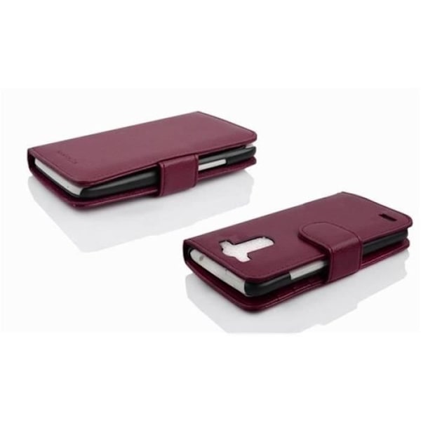 Etui Housse - CADORABO - LG OPTIMUS G3 - Syntetiskt läder - Plånbok - 3 fack för kort Orkidévioler