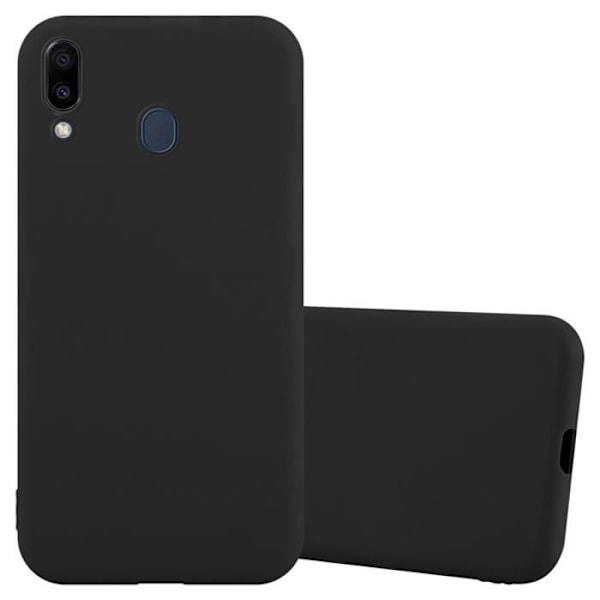 Coque - CADORABO - Samsung Galaxy M20 - Silikon TPU - Stöttekt - Tunn och lätt design Candy Black