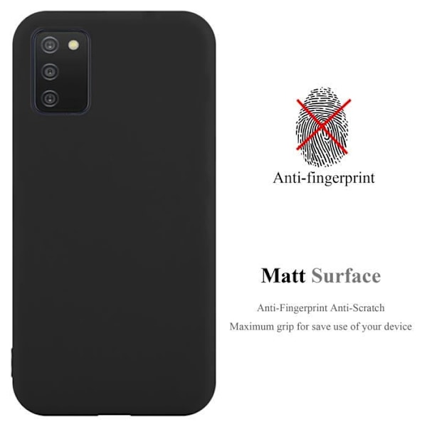 Coque - CADORABO - Samsung Galaxy A03s - Silikon TPU - Stötsäkerhet - Tunn och Lätt Design Candy Black