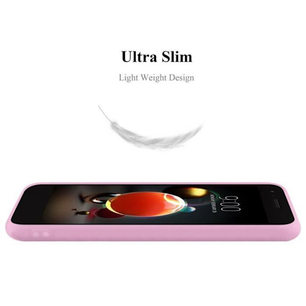 Fodral för LG K8 2018 / K9 2018 i CANDY PINK HOT Cadorabo Cover Skydds Silikon TPU Fodral Candy Hot Pink