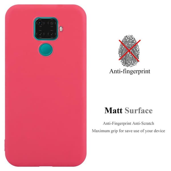 Skyddsfodral för Huawei MATE 30 LITE CANDY RÖD Stötsäker Silikon Röd