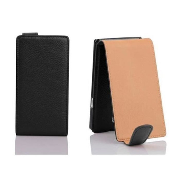 Cadorabo Fodral LG G2 MINI DESIGN FLIP Style Fodral Fodral Fodral konstläder Struktur JET SVART