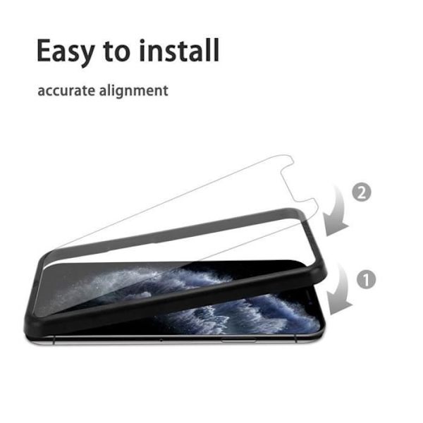 Cadorabo 3x Härdat glas för Apple iPhone 11 Pro Max - Skärmskydd i härdat glas med installationshjälp Transparent