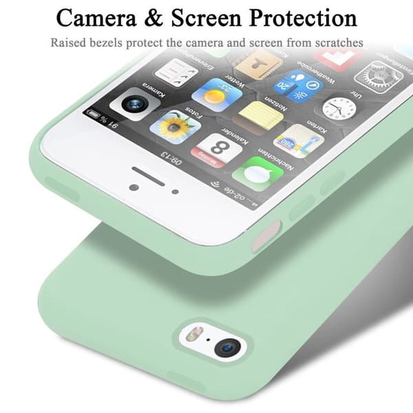 Skal för iPhone 5 / 5S / SE 2016 Stötabsorberande i LIQUID LIGHT GREEN Grön