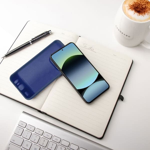 Skyddsskal för Xiaomi Redmi Note 14 4G Stötabsorberande i LIQUID BLUE Blå