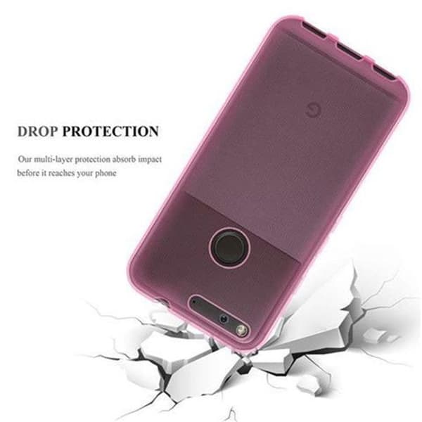 Skyddsfodral för Google PIXEL Transparent Etui Case Cover Silikon Ros