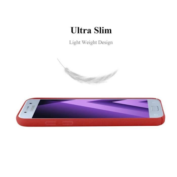 Cadorabo Fodral till Samsung Galaxy A3 2017 i FROSTIG RÖTT