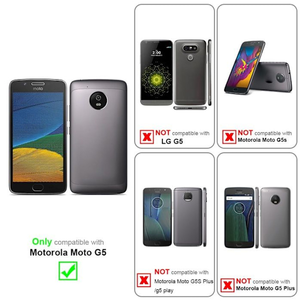 3x Härdat glas skydd för Motorola MOTO G5 hög transparens tempered glass Vit