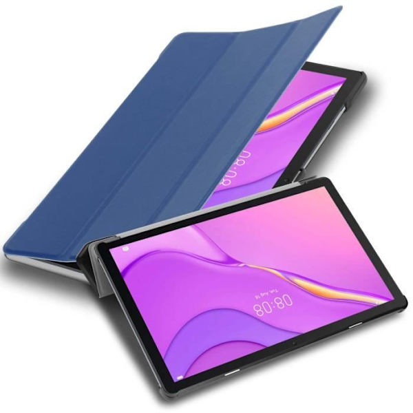 Coque tablett - CADORABO - MatePad T 10 / T 10s - Mörkblå - Syntetiskt läder - 360° skydd MÖRKBLÅ