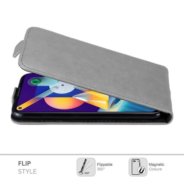 Etui för Samsung Galaxy A11/M11 - CADORABO - Titangrå - Syntetläder - Magnetisk stängning - Flip-design TITANGÅR