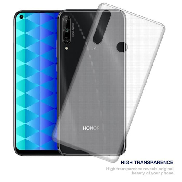 Coque - CADORABO - Honor 9c - Transparent - Stötskydd - Tunn och lätt design Transparent