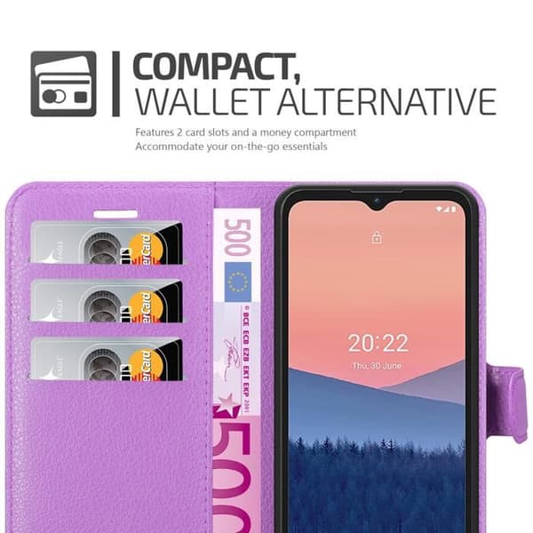 Etui för Nokia C21 i ORKIDÉ VIOLETT Violett
