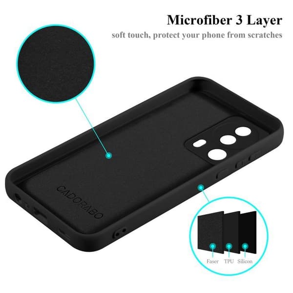 Skyddande stötsäker skal för Xiaomi 13 Lite i LIQUID BLACK Svart