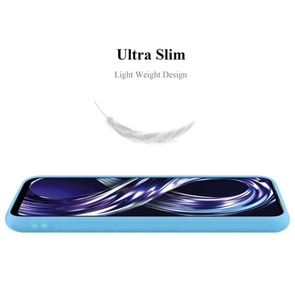 Skyddsfodral för Realme 8i / Narzo 50 4G CANDY BLÅ Stötsäker Silikon Blå