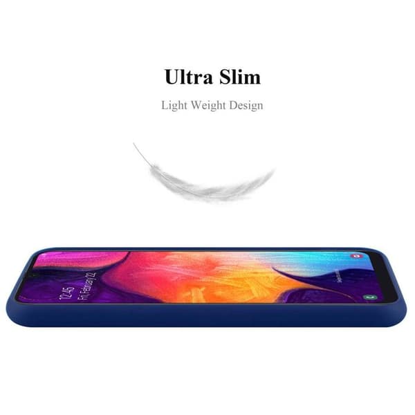 Skyddsfodral för Samsung Galaxy A50 4G / A50s / A30s CANDY MÖRKBLOMMA Stötskydd Silikon Blå