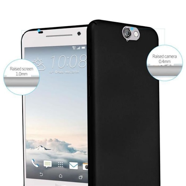Coque - CADORABO - HTC ONE A9 - Metallisk - Stötresistent - Elegant design Svart