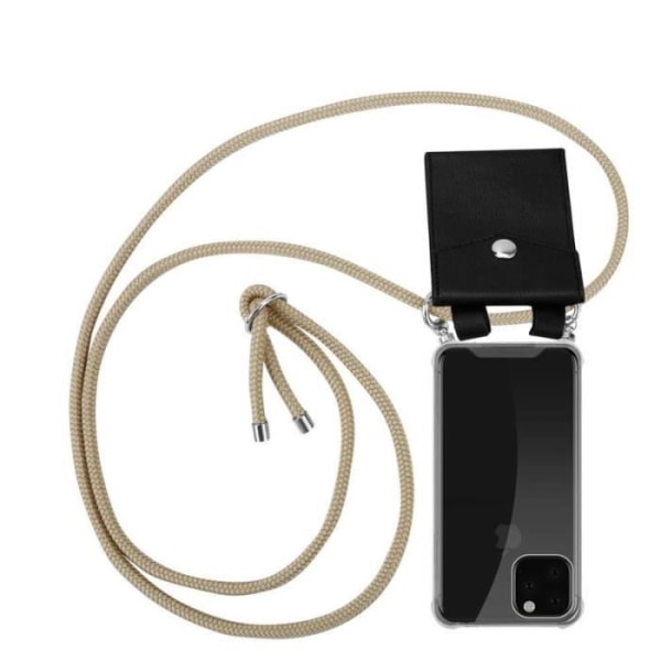 Cadorabo Mobiltelefonkedja till Apple iPhone 11 PRO (XI PRO) fodral - i brun TPU Silver