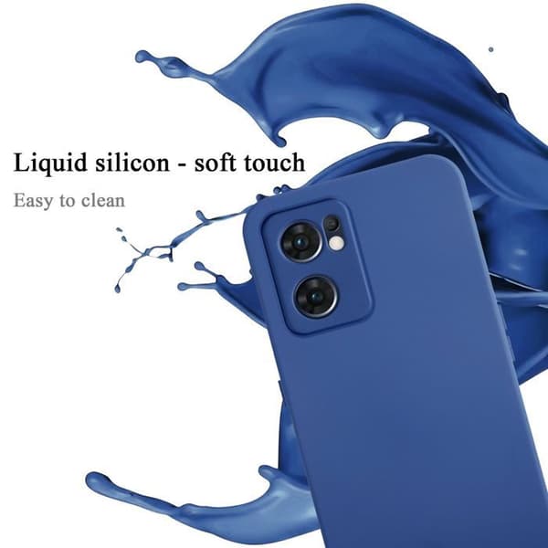 Skyddande stötsäker skal för OPPO Find X5 Lite i LIQUID BLUE Blå