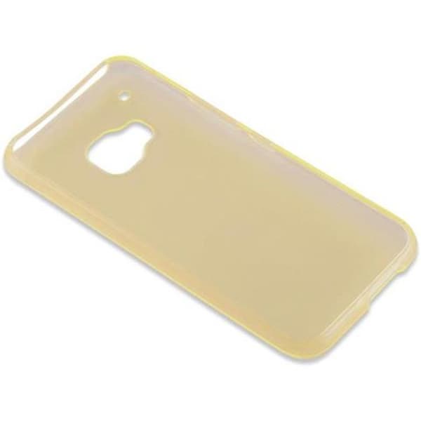 Transparent stötsäker silikonfodral för HTC ONE M9 Gul