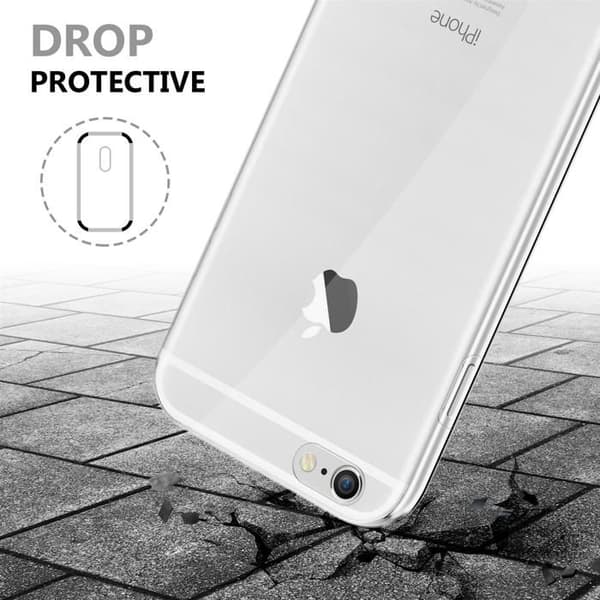 Transparent skydd för iPhone 6 PLUS / 6S PLUS, helskydd Vit