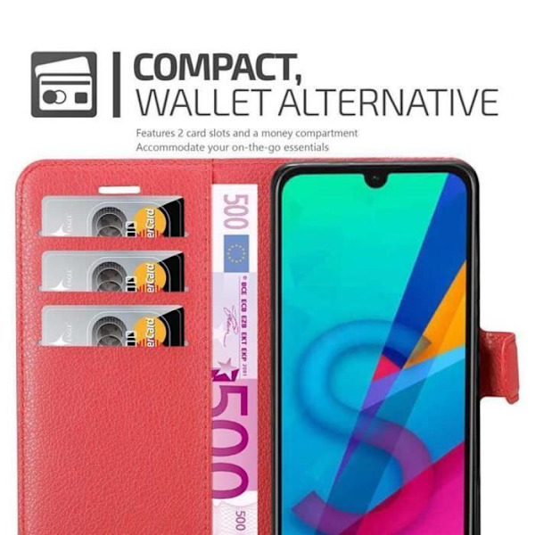 Coque för Huawei Y5 2019 - CADORABO - Körsbärsröd - Syntetiskt läder - Magnetisk stängning - Ställfunktion RÖDA KÖRSBÄR