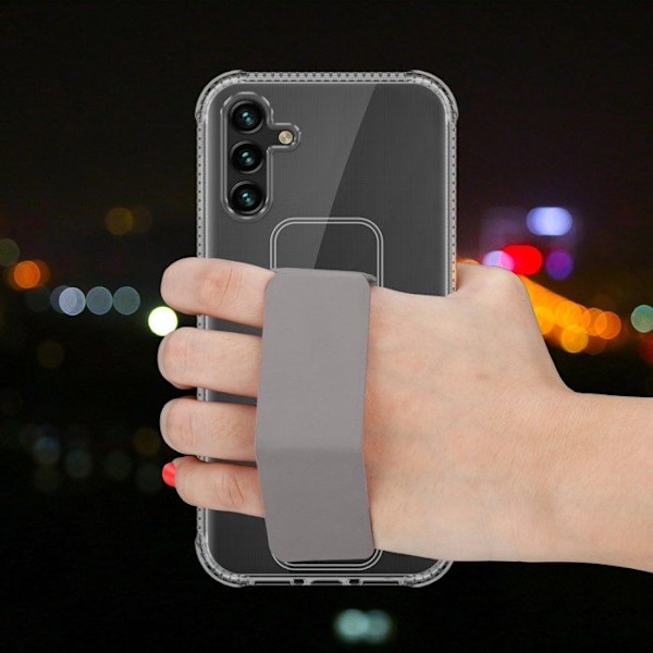 Fodral till Samsung Galaxy A13 5G fodral i GRÅT flexibelt TPU silikonfodral med stöd och stativfunktion Grå