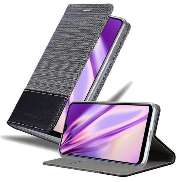 Plånboksfodral - CADORABO - Samsung Galaxy A10 - Imiterat läder - Svart - Stativfunktion Svart