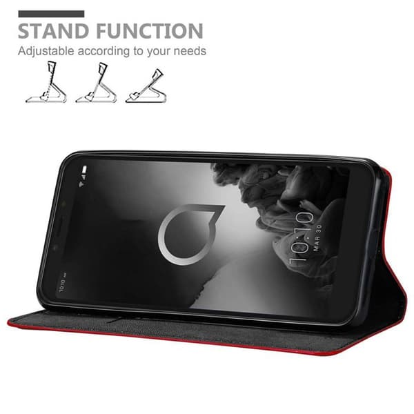 Fodral för Alcatel 1S 2019 Skal i ÄPPLE RÖD Röd